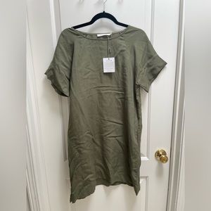 NWT Ellison Dress in Olive, Size Medium